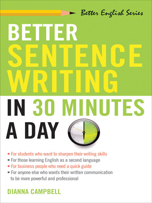 Cover image for Better Sentence Writing in 30 Minutes a Day